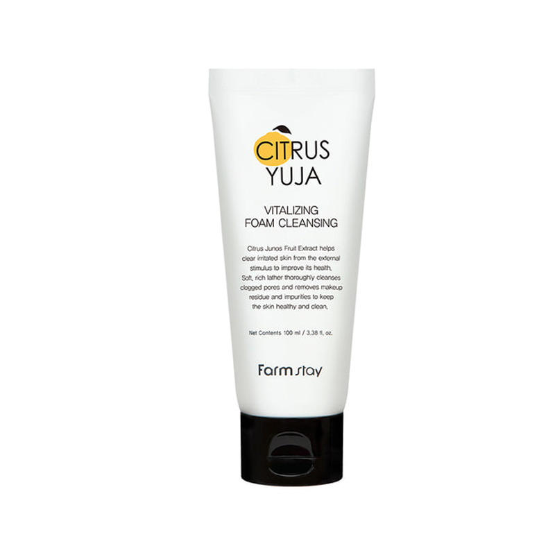 antigirantikos-afros-katharismou-me-ekxulisma-yuja-100ml-farmstay-mirti1 Αντιγηραντικός αφρός καθαρισμού προσώπου με εκχύλισμα yuja 100ml Farmstay - Image 1
