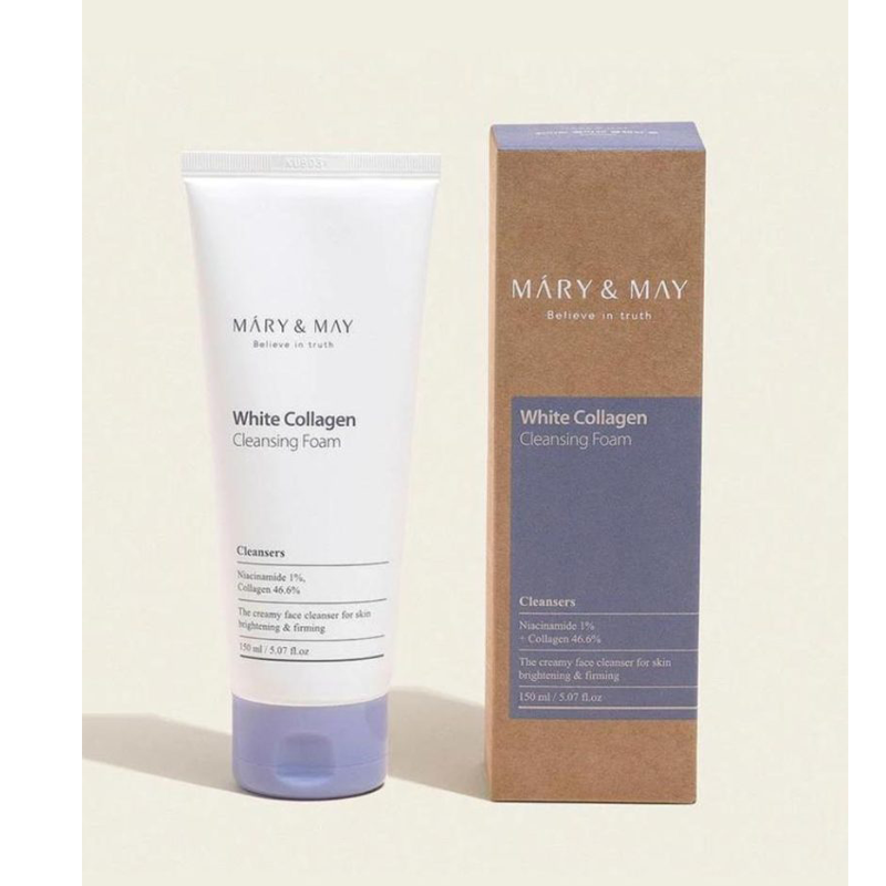 katharistikos-afros-prosopou-me-kollagono-150ml-Mary & May-mirti1 Καθαριστικός αφρός προσώπου με κολλαγόνο 150 ml Mary & May - Image 1